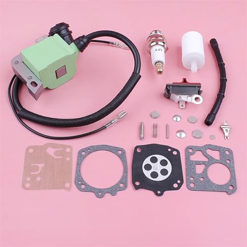 LAVAS Zündspule Stop Schalter for Husqvarna 266 268 272 Kraftstoff Filter Linie Vergaser Reparatur Kit Kettensäge Ersetzen Ersatzteil von LAVAS