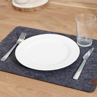 Platzset Aus Filz, Tischset Mit Abgerundeten Ecken, Filzmatte Für Tisch Und Sideboard, Filzunterlage, Schreibtisch Unterlage von LAVICOM