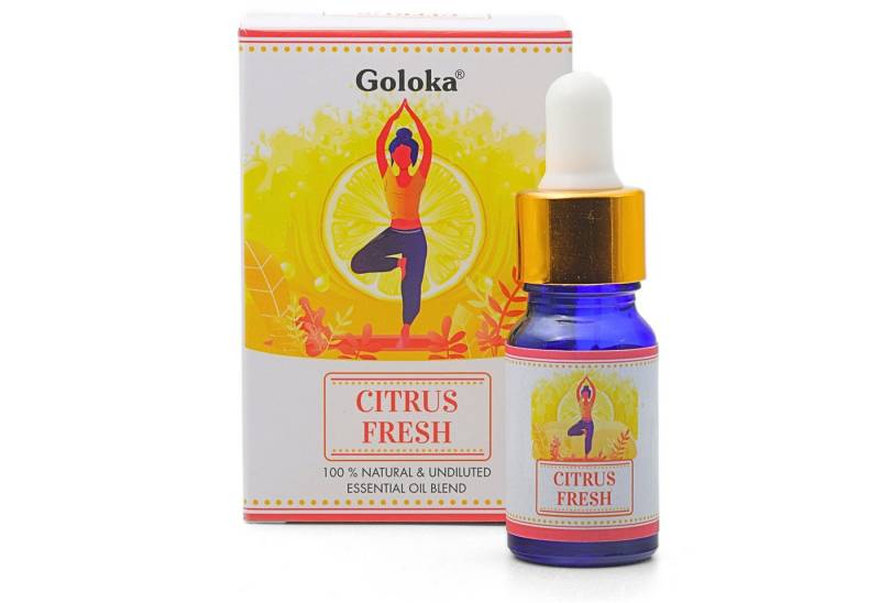 LAVISA Duftöl Goloka Ätherisches Öl Mischung – 100% nat. Duftöl für Aromatherapie, Goloka ätherisches Öl Stress Nag Champa Citrus Fresh Satya von LAVISA