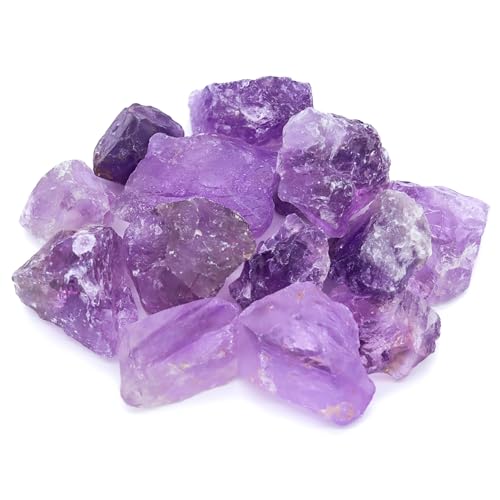 LAVISA Premium Heilsteine Edelsteine Set | Edelsteine Kristalle als Deko oder zur Wasseraufbereitung | 100% Natursteine Mineralsteine | Grundmischung Edelsteinwasser (Amethyst) von LAVISA