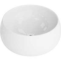 Aufsatzwaschtisch Graciosa Aufsatzwaschbecken Rund Waschbecken Ohne Überlauf und Hahnloch Aus hochwertigem Porzellan Waschtisch 40,5x40,5x15 cm Weiß Aufsatzwaschtisch Graciosa Aufsatzwaschbecken Rund Waschbecken Ohne Überlauf und Hahnloch Aus hochwertigem Porzellan Waschtisch 40,5x40,5x15 cm Weiß von LAVITA