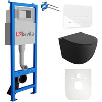 LAVITA WC Set mit Vorwandelement, Wand-WC und Spülknopf LAVITA WC Set mit Vorwandelement, Wand-WC und Spülknopf von LAVITA