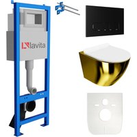 Lavita - wc Set mit Vorwandelement, Wand-WC und Spülknopf Lavita - wc Set mit Vorwandelement, Wand-WC und Spülknopf von LAVITA