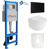 Lavita - wc Set mit Vorwandelement, Wand-WC und Spülknopf Lavita - wc Set mit Vorwandelement, Wand-WC und Spülknopf von LAVITA