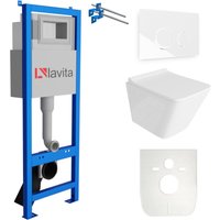Lavita - wc Set mit Vorwandelement, Wand-WC und Spülknopf Lavita - wc Set mit Vorwandelement, Wand-WC und Spülknopf von LAVITA