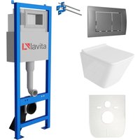 Lavita - wc Set mit Vorwandelement, Wand-WC und Spülknopf Lavita - wc Set mit Vorwandelement, Wand-WC und Spülknopf von LAVITA