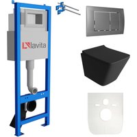 Lavita - wc Set mit Vorwandelement, Wand-WC und Spülknopf Lavita - wc Set mit Vorwandelement, Wand-WC und Spülknopf von LAVITA