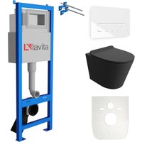 Lavita - wc Set mit Vorwandelement, Wand-WC und Spülknopf Lavita - wc Set mit Vorwandelement, Wand-WC und Spülknopf von LAVITA