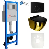 Lavita - wc Set mit Vorwandelement, Wand-WC und Spülknopf Lavita - wc Set mit Vorwandelement, Wand-WC und Spülknopf von LAVITA