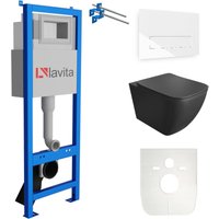 Lavita - wc Set mit Vorwandelement, Wand-WC und Spülknopf Lavita - wc Set mit Vorwandelement, Wand-WC und Spülknopf von LAVITA