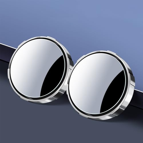 LAVIYE 2PCS Toter Winkel Spiegel für BMW Série 5 530d 530e 540i 540d 545e M550i M5, Regenfest 360° Verstellbar Auto Sehhilfespiegel, Vision erweitern, Vakuumadsorption,B-Silver von LAVIYE