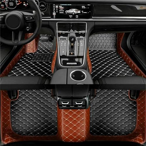 LAVIYE Auto FußMatten Set für Volvo XC90 7-Sitzer 2015-2023, Alles Inklusive Wasserdicht Antirutsch Auto Fussmatten Zubehör Staubdicht Verschleißfest,N Black Brown von LAVIYE