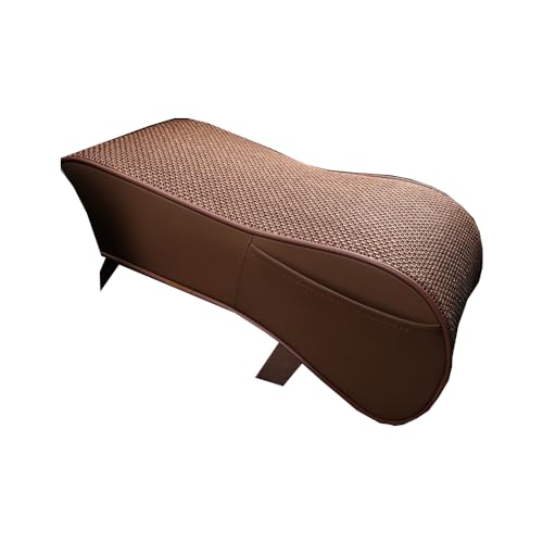 LAVIYE Mittelkonsole Armlehnenauflage für BMW X1 E84 F48 18i 18d 20i 20d 25i 25d - Auto Armlehne Box Matte Multifunktionale, Enthält bequemen Memory-Schaum,A Brown von LAVIYE