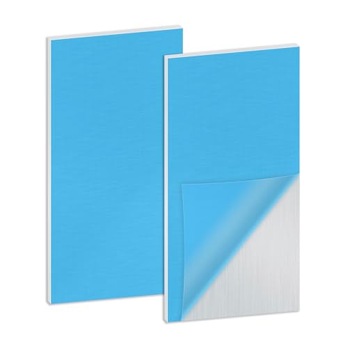LAVMHAB 2 Stück Aluminiumblech 1.5mm Dick Aluplatten, 300mm x 150mm Aluminium Platte mit Schutzfolie Alubleche Aluminium blech für DIY Handwerk LAVMHAB 2 Stück Aluminiumblech 1.5mm Dick Aluplatten, 300mm x 150mm Aluminium Platte mit Schutzfolie Alubleche Aluminium blech für DIY Handwerk von LAVMHAB