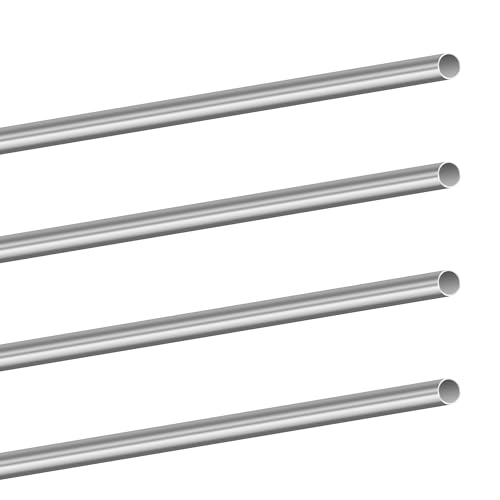 LAVMHAB 304 Edelstahlrohr 9mm Außendurchmesser x 0,3mm Wandstärke, 300mm Länge, nahtlose runde Edelstahl Rohr (4 Stück) von LAVMHAB