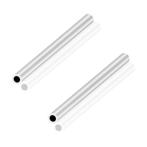 LAVMHAB 6063 Aluminium Rundrohr 12mm x 8mm 2,0 mm Wandstärke 150 mm Länge, Runde Aluminium rohre Aluminium-Schläuche Gerade Rohre (2 Stück) von LAVMHAB