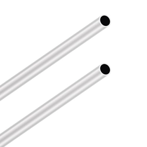 LAVMHAB 6063 Aluminium Rundrohr 14mm OD/Außendurchmesser x 1,0mm Wandstärke, 300mm Länge, Runde Aluminium rohr Nahtlose gerade Rohre (2 Stück) von LAVMHAB