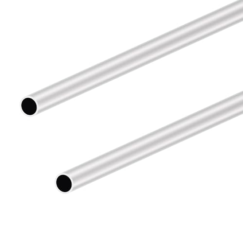 LAVMHAB 6063 Aluminium Rundrohr 14mm x 12mm 1.0mm Wandstärke 400mm Länge, Runde Aluminium rohre Aluminium-Schläuche Gerade Rohre (2 Stück) von LAVMHAB