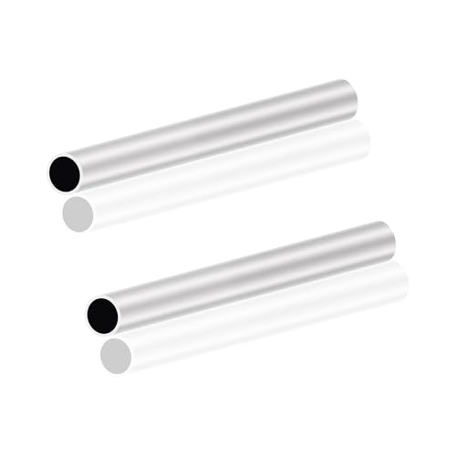LAVMHAB 6063 Aluminium Rundrohr 15mm x 13mm 1,0 mm Wandstärke 150 mm Länge, Runde Aluminium rohre Aluminium-Schläuche Gerade Rohre (2 Stück) von LAVMHAB