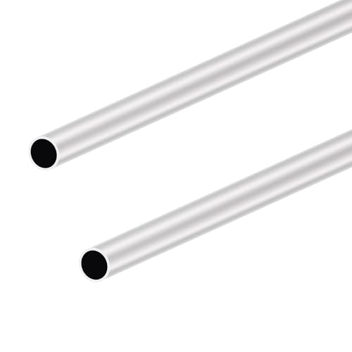 LAVMHAB 6063 Aluminium Rundrohr 16mm x 14mm 1.0mm Wandstärke 400mm Länge, Runde Aluminium rohre Aluminium-Schläuche Gerade Rohre (2 Stück) von LAVMHAB