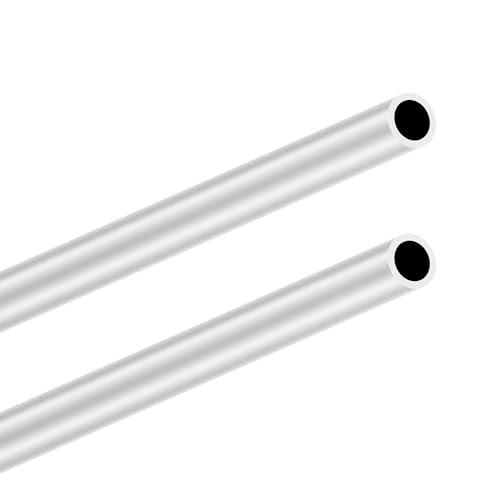 LAVMHAB 6063 Aluminium Rundrohr 18mm OD/Außendurchmesser x 2,0mm Wandstärke, 300mm Länge, Runde Aluminium-Schläuche Aluminium rohre Nahtlose gerade Rohre (2 Stück) von LAVMHAB