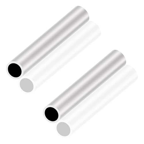LAVMHAB 6063 Aluminium Rundrohr 22mm x 18mm 2,0 mm Wandstärke 150 mm Länge, Runde Aluminium rohre Aluminium-Schläuche Gerade Rohre (2 Stück) von LAVMHAB