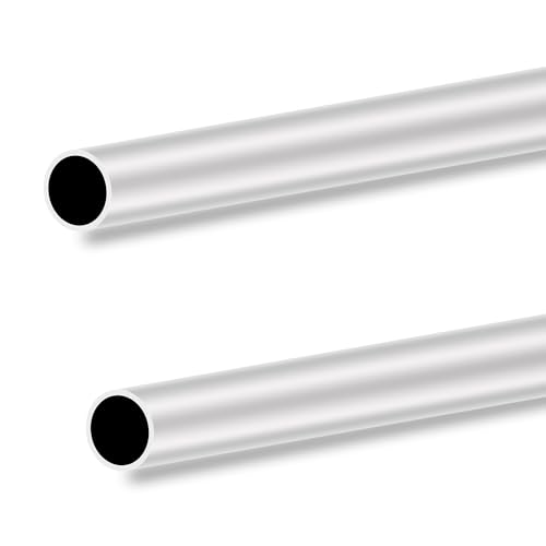 LAVMHAB 6063 Aluminium Rundrohr 22mm x 19mm 1,5 mm Wandstärke 300mm Länge, Runde Aluminium rohre Aluminium-Schläuche Gerade Rohre (2 Stück) von LAVMHAB