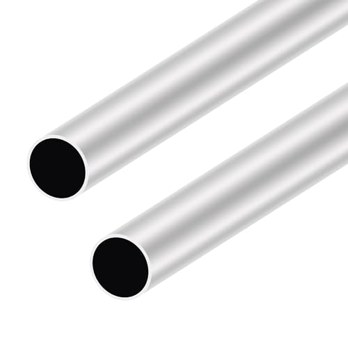 LAVMHAB 6063 Aluminium Rundrohr 31mm x 29mm 1.0mm Wandstärke 300mm Länge, Runde Aluminium rohre Aluminium-Schläuche Gerade Rohre (2 Stück) von LAVMHAB