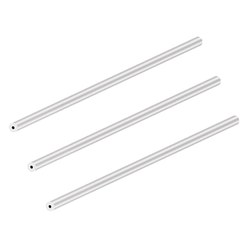 LAVMHAB 6063 Aluminium Rundrohr 6mm x 2mm 2,0 mm Wandstärke 200 mm Länge, Runde Aluminium rohre Aluminium-Schläuche Gerade Rohre (3 Stück) von LAVMHAB