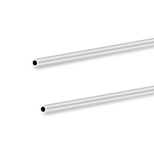 LAVMHAB 6063 Aluminium Rundrohr 8mm x 5mm 1,5 mm Wandstärke 300mm Länge, Runde Aluminium rohre Aluminium-Schläuche Gerade Rohre (2 Stück) von LAVMHAB