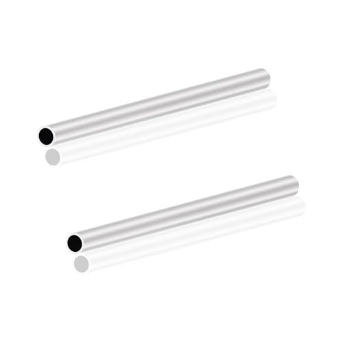 LAVMHAB 6063 Aluminium Rundrohr 10mm x 8mm 1,0 mm Wandstärke 150 mm Länge, Runde Aluminium rohre Aluminium-Schläuche Gerade Rohre (2 Stück) von LAVMHAB