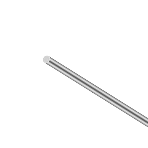 LAVMHAB Edelstahlstäbe, Solide Edelstahl Rundstäbe 10mm x 350mm, Rundstab 304 Edelstahl Rundstangen für DIY Handwerk Modellauto Flugzeug (1 Stück) von LAVMHAB