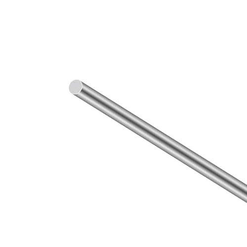 LAVMHAB Edelstahlstäbe, Solide Edelstahl Rundstäbe 12mm x 350mm, Rundstab 304 Edelstahl Rundstangen für DIY Handwerk Modellauto Flugzeug (1 Stück) von LAVMHAB