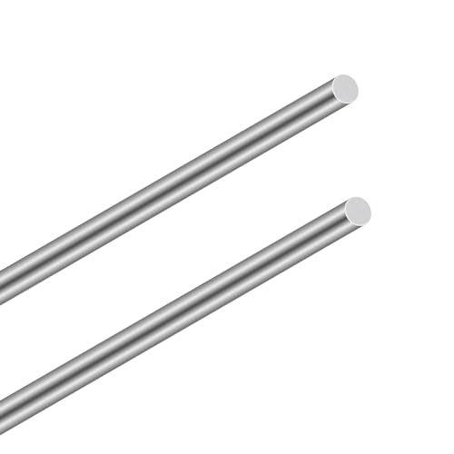 LAVMHAB Edelstahlstäbe 10mm x 300mm, Solide Edelstahl Rundstangen 304 Rundstahl Edelstahlstangen für DIY Handwerk (2 Stück) von LAVMHAB