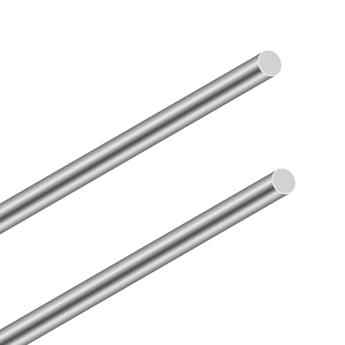 LAVMHAB Edelstahlstäbe 12mm x 300mm, Solide Edelstahl Rundstangen 304 Rundstahl Edelstahlstangen für DIY Handwerk (2 Stück) von LAVMHAB