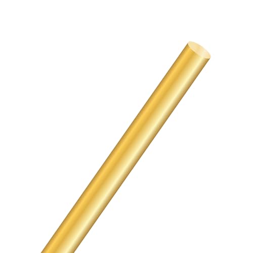 LAVMHAB Messingstab 10mm x 350mm, Messing Massiver Runde Stab für DIY Bastel (1 Stück) von LAVMHAB