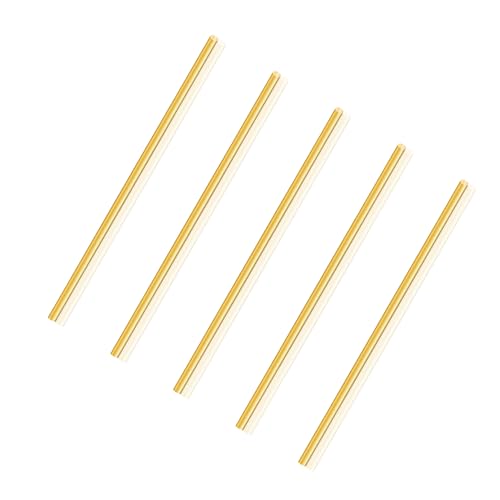 LAVMHAB Messingstab 2mm x 100mm, Massive Runde Messingstangen für DIY Handwerk (5 Stück) von LAVMHAB