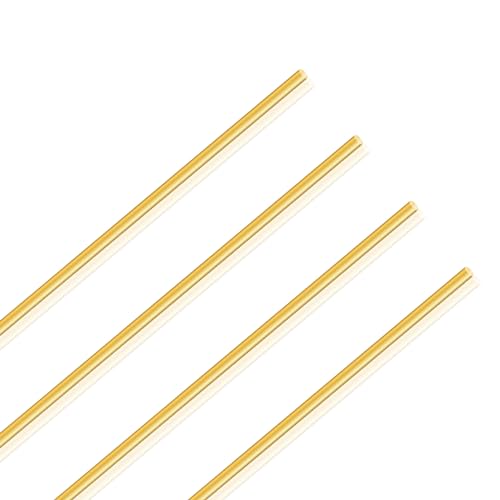 LAVMHAB Messingstab 3mm x 250mm, Messing Massiver Runde Stab für DIY Bastel (4 Stück) von LAVMHAB