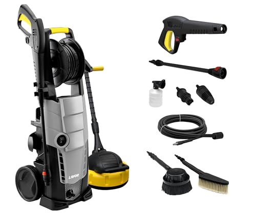 LAVOR Hochdruckreiniger GALAXY 160 GL mit Schlauchtrommel, zwei Bürsten undTerrassenreinger Druck 160 bar max, Fördermenge 510 l/h max, 2500 Watt von LAVOR