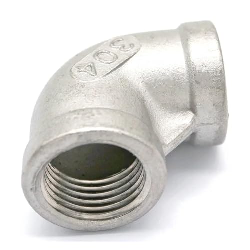 1/2" BSP Female Thread 304 Stainless Steel 90 Degree Elbow Pipe Fitting Connector water oil air 1/2" BSP Female Thread 304 Stainless Steel 90 Degree Elbow Pipe Fitting Connector water oil air von LAVWZDQOWD