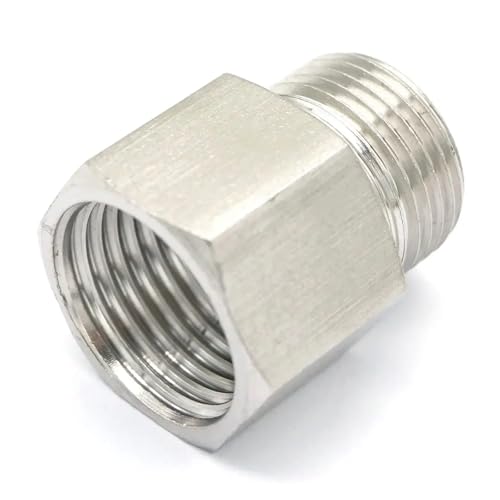 1/2" BSPP Female to M20x1.5mm Metric Male Threaded 304 Stainless Steel Pipe Fitting Connector 250bar 1/2" BSPP Female to M20x1.5mm Metric Male Threaded 304 Stainless Steel Pipe Fitting Connector 250bar von LAVWZDQOWD