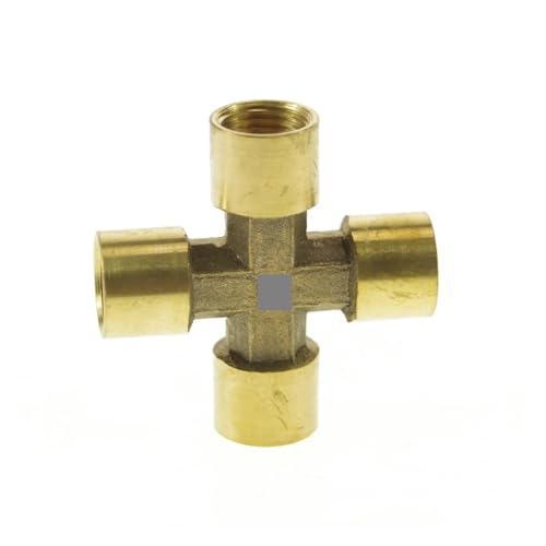 1/4" BSP Female 4 Way Cross Pipe Brass Fitting Connectors Pipe Adapter Coupler 1/4" BSP Female 4 Way Cross Pipe Brass Fitting Connectors Pipe Adapter Coupler von LAVWZDQOWD