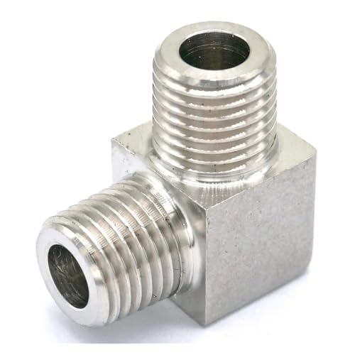 1/8" BSPT male To Male Thread Elbow 90 Deg 304 Stainless Steel Pipe Fitting Adapter Connector Operating pressure 250 Bar 1/8" BSPT male To Male Thread Elbow 90 Deg 304 Stainless Steel Pipe Fitting Adapter Connector Operating pressure 250 Bar von LAVWZDQOWD