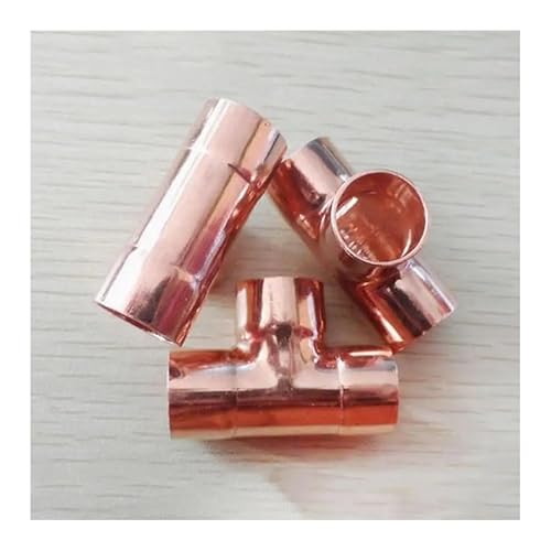 32mm Inner Dia x1.1mm Thickness Copper Equal Tee Socket Weld End Feed Coupler Plumbing Fitting Water Gas Oil 32mm Inner Dia x1.1mm Thickness Copper Equal Tee Socket Weld End Feed Coupler Plumbing Fitting Water Gas Oil von LAVWZDQOWD