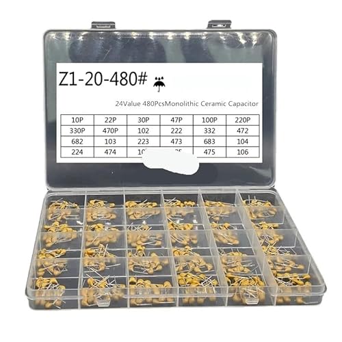 480pcs Monolithic Ceramic Capacitor 10pF~10uF,ceramic capacitor Assorted Kit 480pcs Monolithic Ceramic Capacitor 10pF~10uF,ceramic capacitor Assorted Kit von LAVWZDQOWD