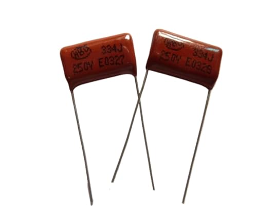 50pcs CBB 334 250V 334J 334K CL21 0.33uF 330nF P15 Metallized Polypropylene Film Capacitor von LAVWZDQOWD