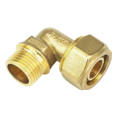 PEX Tube ID x OD 20x25mm - 1" BSP Male PEX-AL-PEX Elbow Brass Compression Fitting Floor Heating PEX Tube ID x OD 20x25mm - 1" BSP Male PEX-AL-PEX Elbow Brass Compression Fitting Floor Heating von LAVWZDQOWD