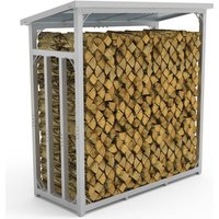 Kaminholzregal außen Metall VERZINKT 188x70x188 SILBER, Stapelhilfe Brennholz Lager für Feuer Holz Unterstand mit Dach Kaminholzregal außen Metall VERZINKT 188x70x188 SILBER, Stapelhilfe Brennholz Lager für Feuer Holz Unterstand mit Dach von LAWA LIVING AND LIFESTYLE