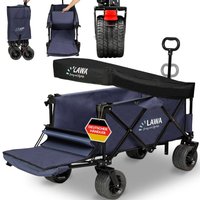 Klappbarer Bollerwagen Dach mit Heckklappe faltbarer Transportwagen Hundebuggy LeiterwagenBW08+ Blau Klappbarer Bollerwagen Dach mit Heckklappe faltbarer Transportwagen Hundebuggy LeiterwagenBW08+ Blau von LAWA LIVING AND LIFESTYLE
