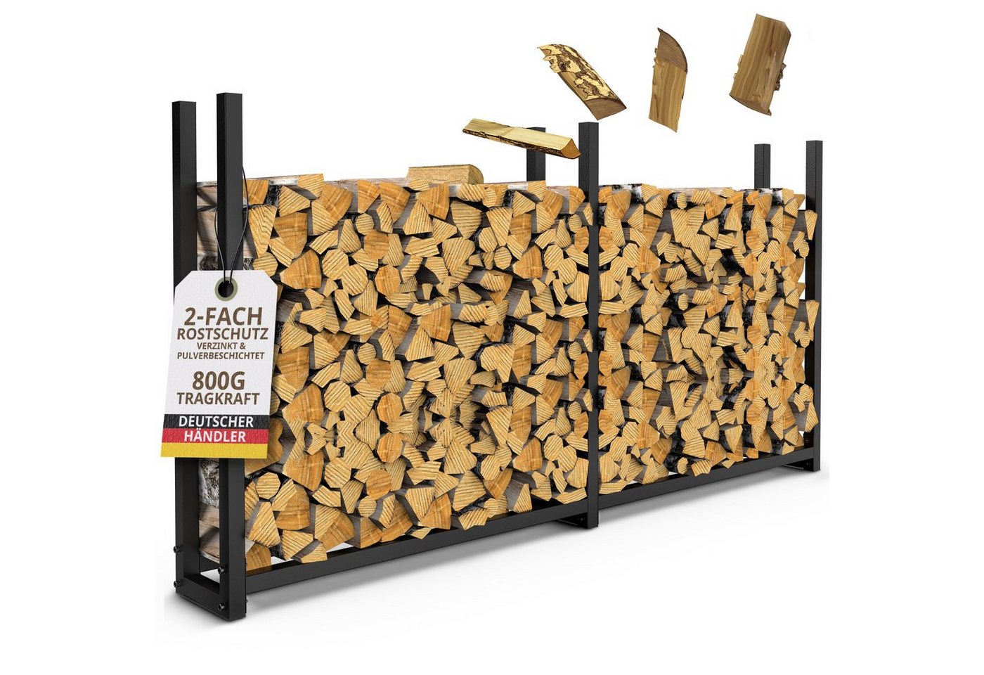 LAWA Living and Lifestyle Kaminholzregal außen Brennholzregal Metall Stapelhilfe verzinkt Feuerholz Regal, BxTxH:223.00x25x115.00 cm, pulverbeschichtet, schwarz, ohne Plane, Kaminholzlager Outdoor LAWA Living and Lifestyle Kaminholzregal außen Brennholzregal Metall Stapelhilfe verzinkt Feuerholz Regal, BxTxH:223.00x25x115.00 cm, pulverbeschichtet, schwarz, ohne Plane, Kaminholzlager Outdoor von LAWA Living and Lifestyle
